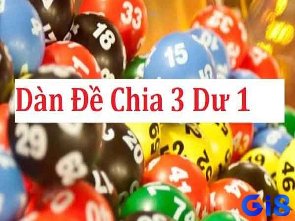 Dàn đề chia 3 dư 1 gồm 33 số từ 0 đến 99, được lựa chọn dựa trên tiêu chí tổng các chữ số của mỗi số chia 3 dư 1.