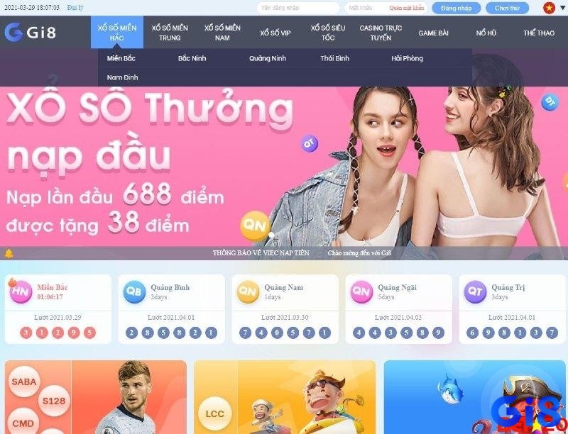 Gi8 trang chủ có hệ thống trò chơi đa dạng