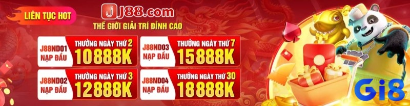 J8 Casino thường xuyên cập nhật các chương trình khuyến mãi lớn