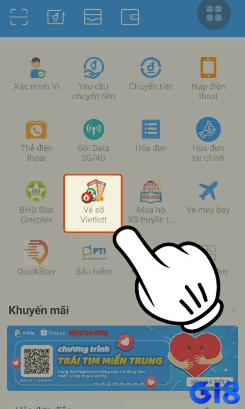 Cách mua xổ số vietlott tiện lợi tại gia trên Ví AirPay 